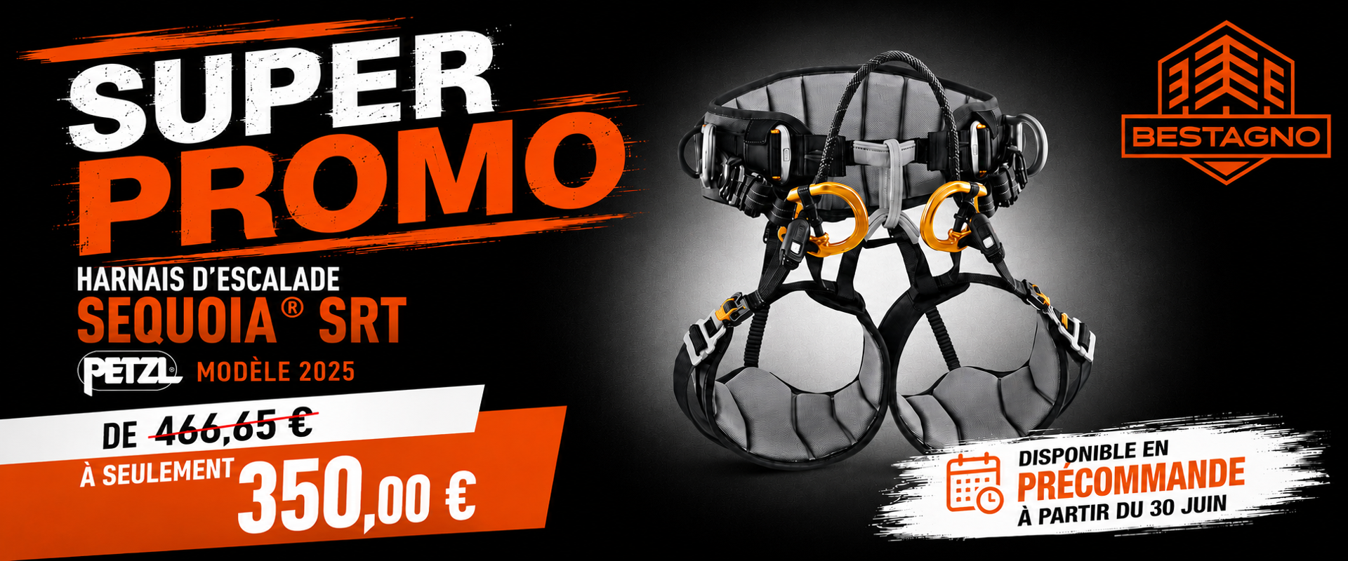 Précommandez le harnais Sequoia SRT Petzl en super promo !